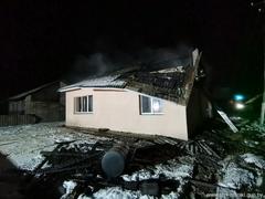 Пожар дома в Великом Бору