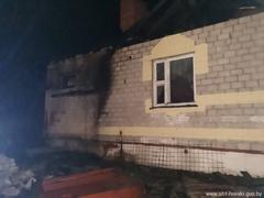  Пожар дома на улице Малишевской