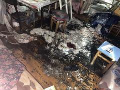 На пожаре в Хойниках спасена пенсионерка